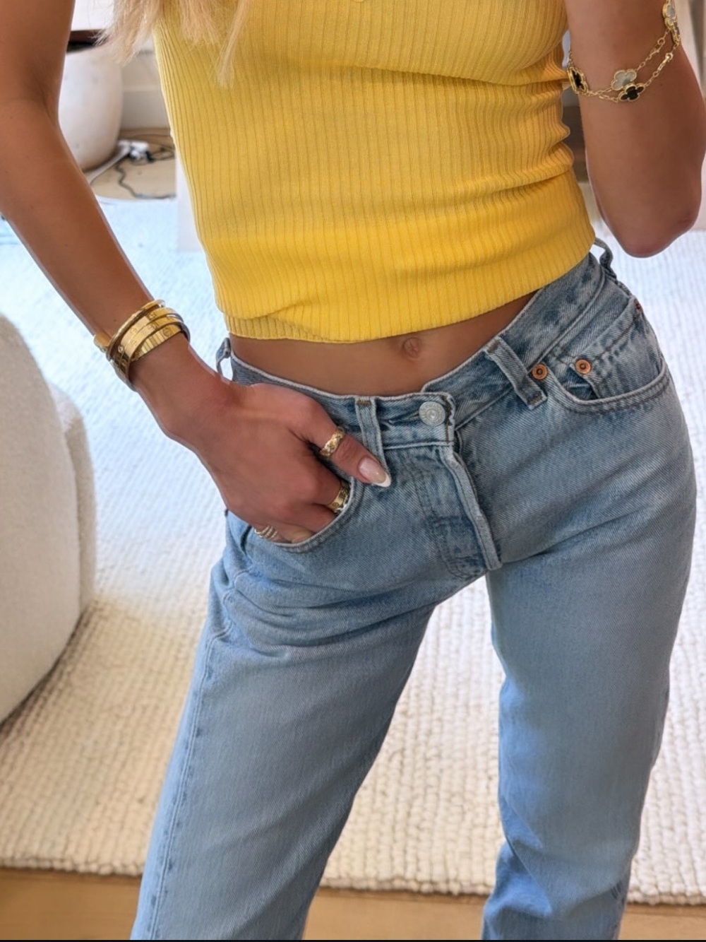 Vintage Levi’s Student 701/501 Jeans | Rare Light Wash | True 23